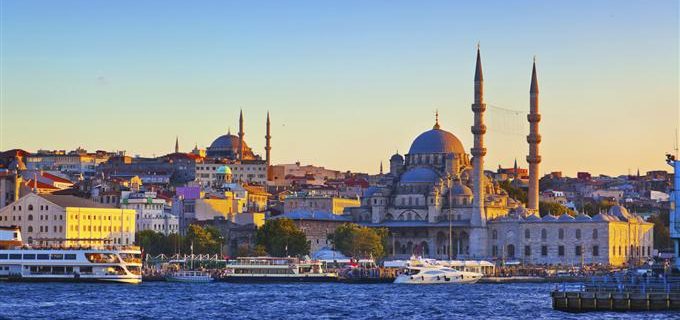 view of Istanbul from a yacht